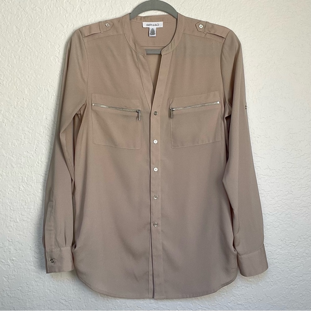 Calvin Klein Crème Button Down Shirt